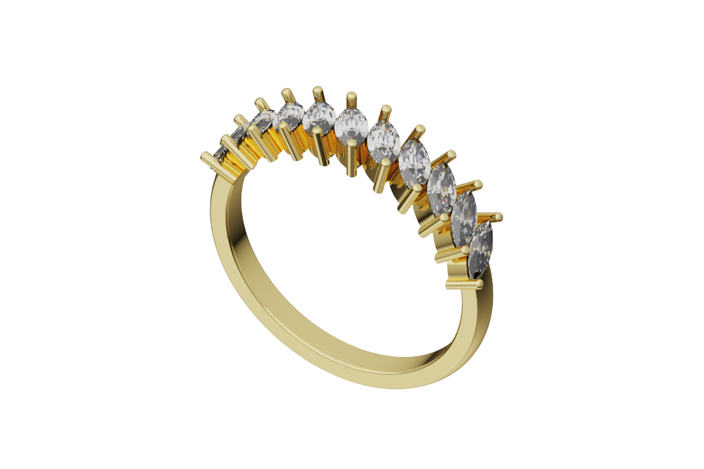 Marquise  Ripple Band