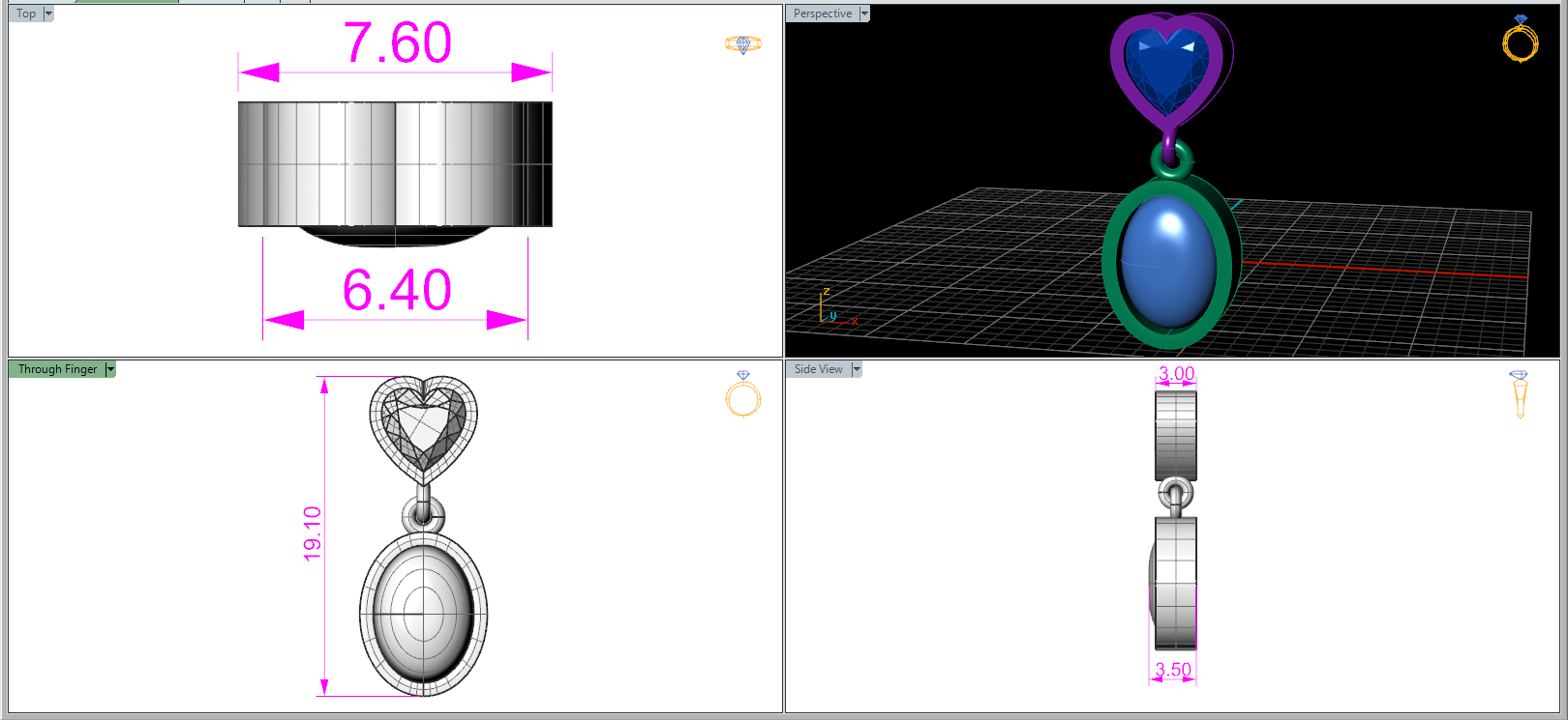 Pendant Measurements