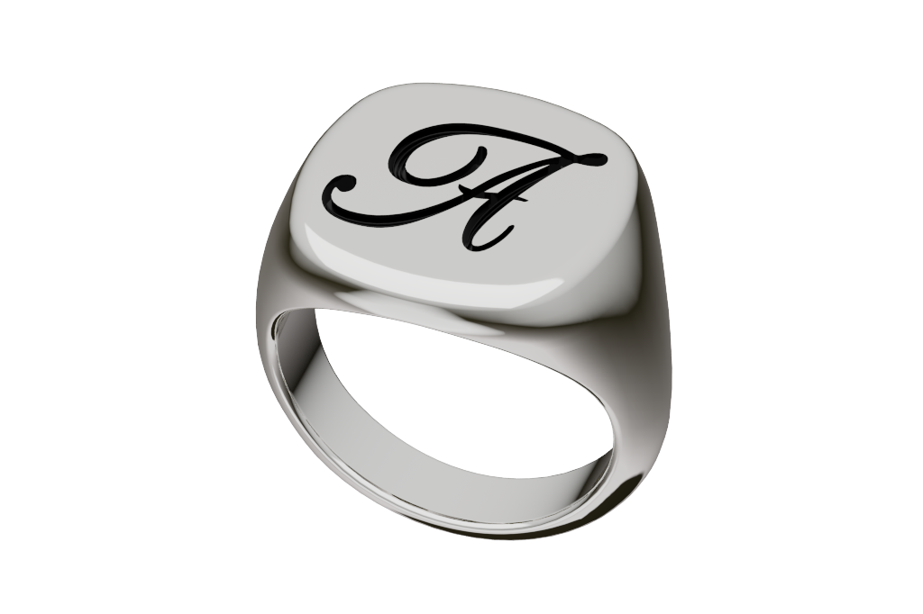 Initial Signet Ring