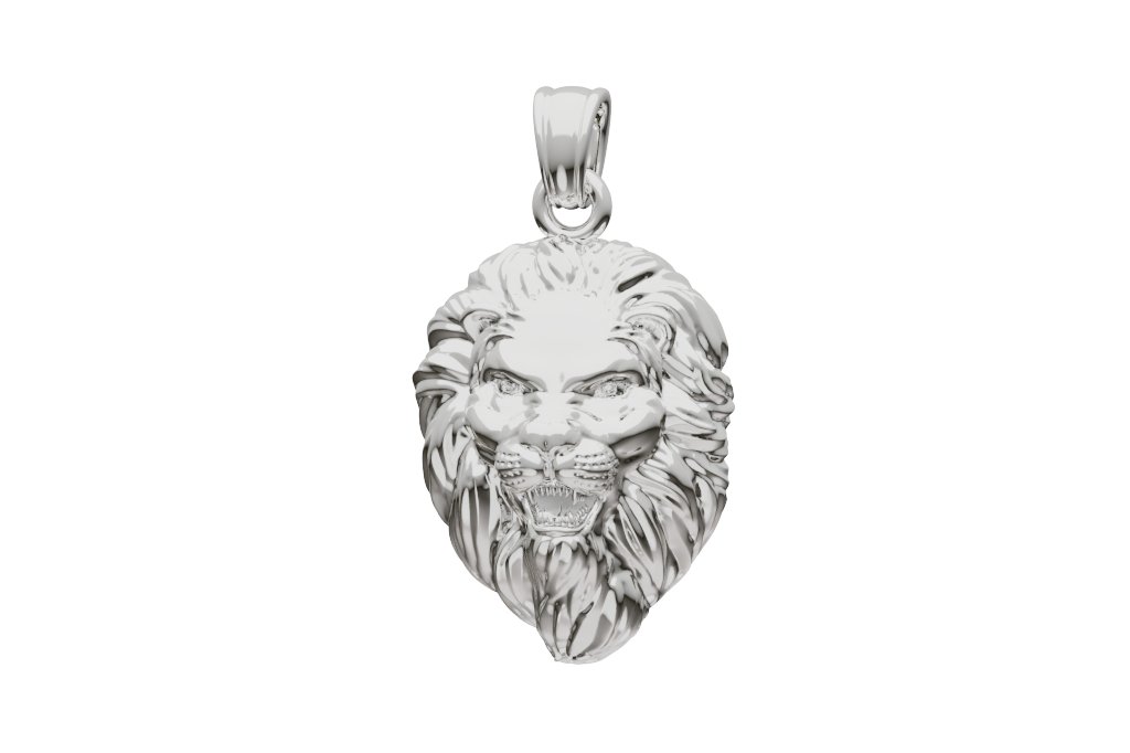 Lion Snarling Pendant