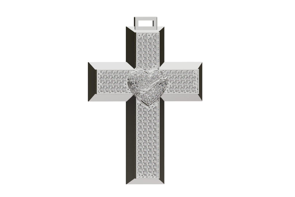 Pave Cross Pendant