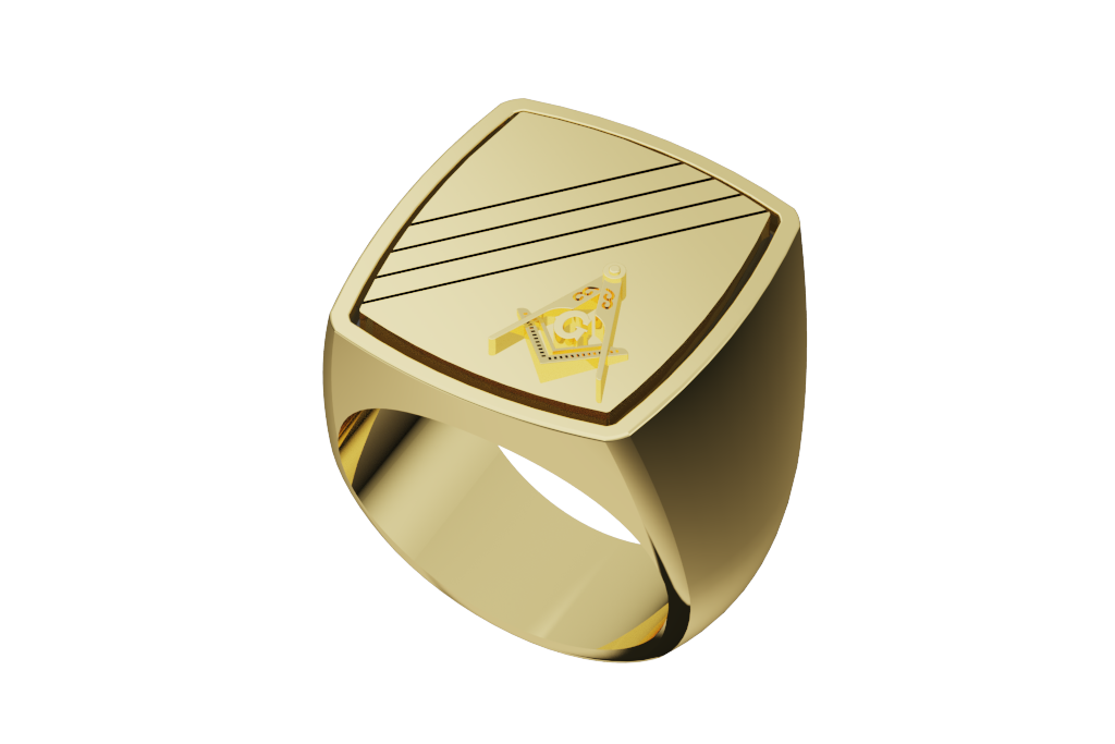 Modern Masonic Ring