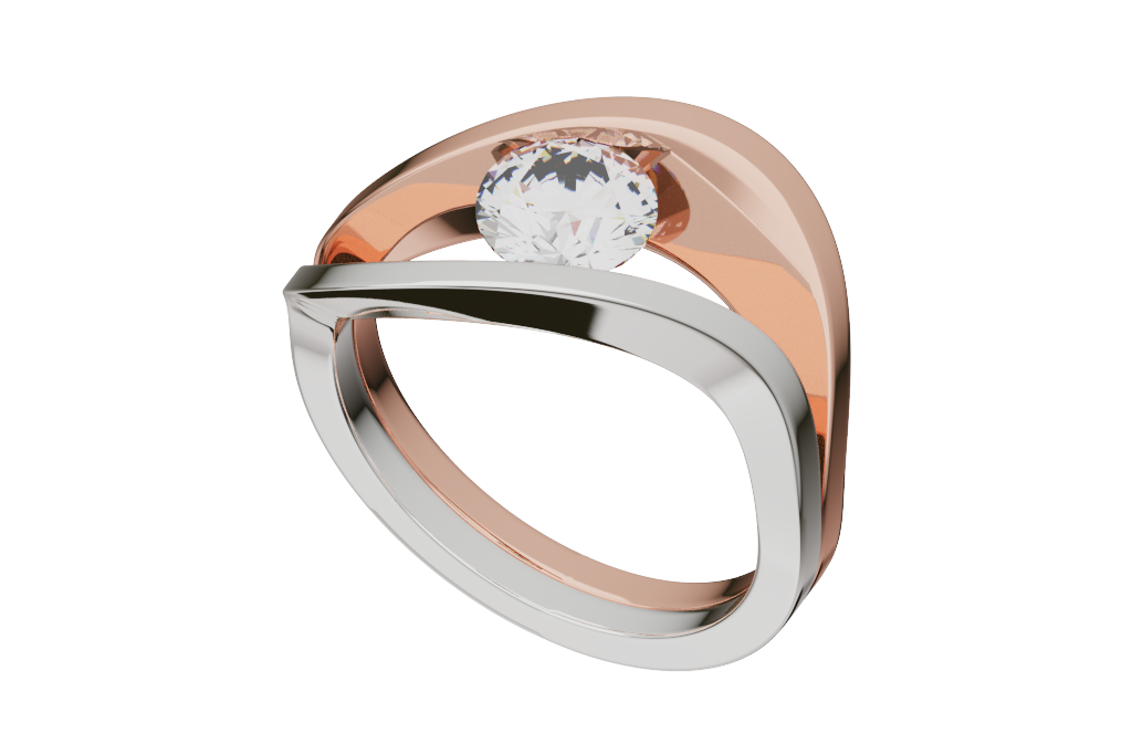 Cocktail Solitaire Ring