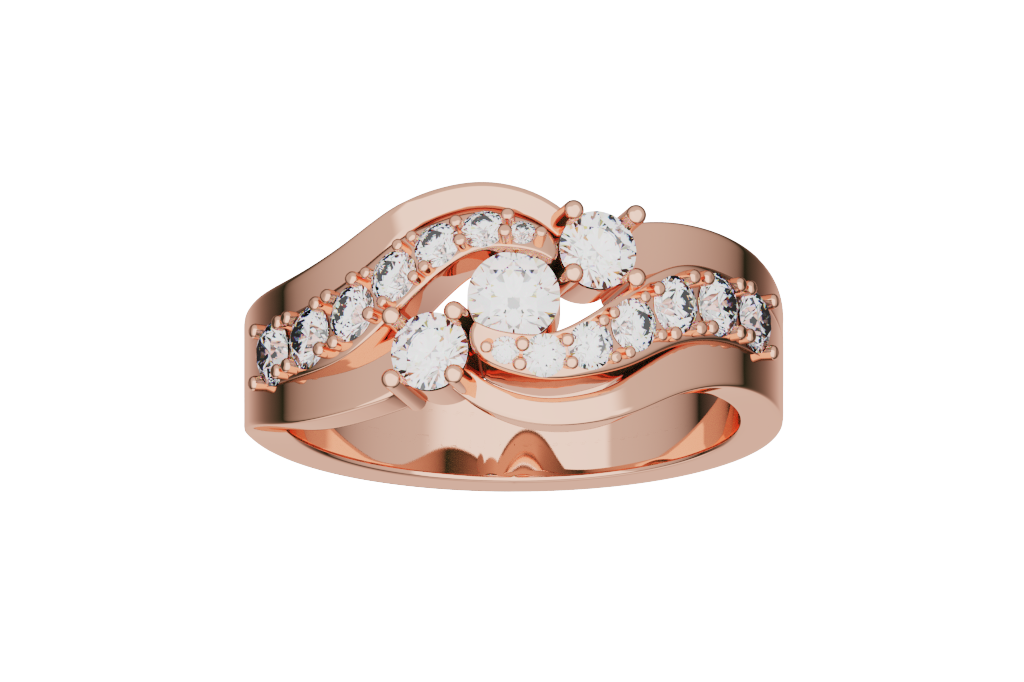 Cocktail Ring Offset Shoulders