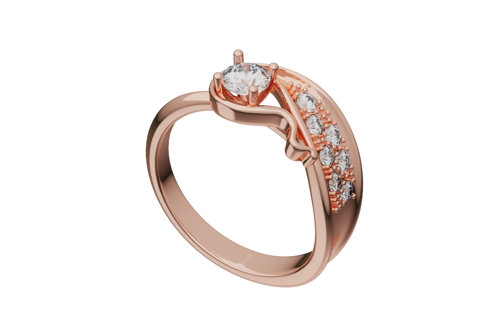 Round Fashion Statement Ring