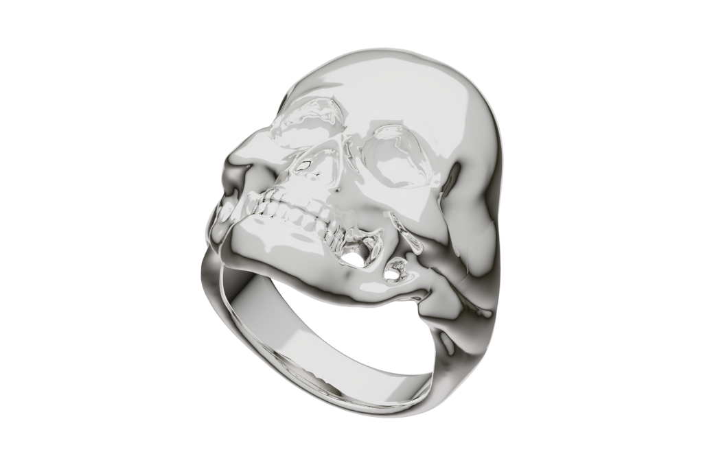 Skull Biker Ring