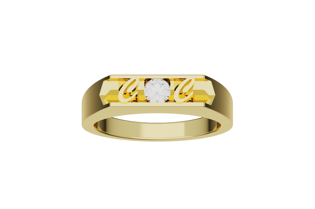 Round Solitaire Cocktail Ring Polished Gallery