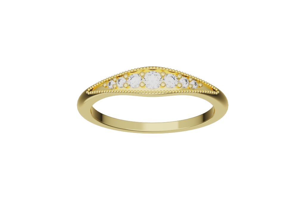 Vintage Cocktail Ring Polished Gallery