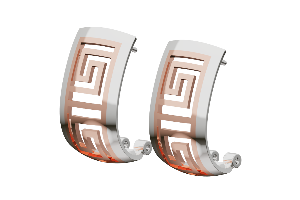 Huggie Greeks Hoop Earrings