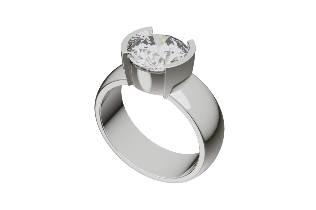 Solitaire Mounting Ring Medium