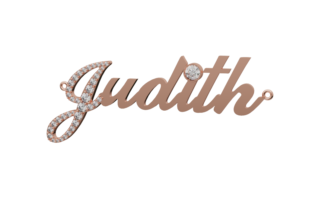 Round Nameplate Pendant Open Gallery