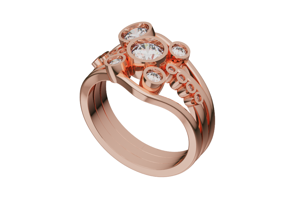 Round  Statement Ring Polished Gallery