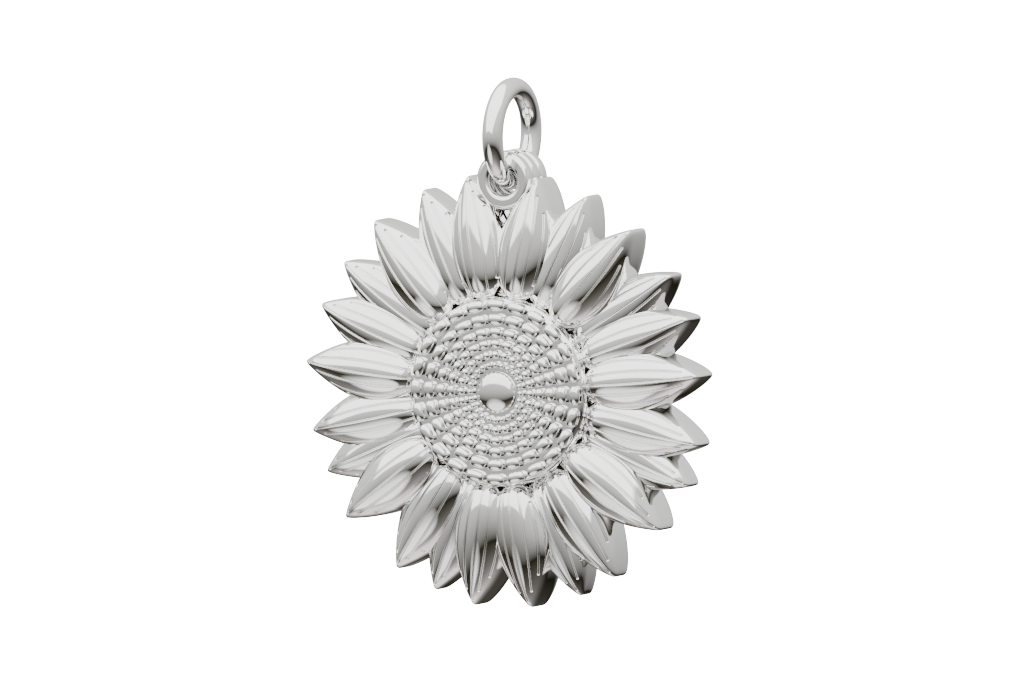 Sunflower Two-tone Pendant 