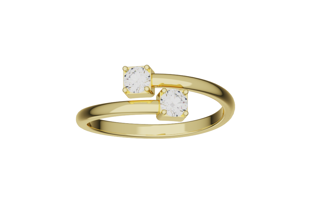 Open Bypass Cocktail Ring 