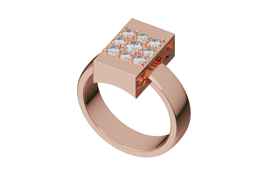 Cluster Cocktail Ring 