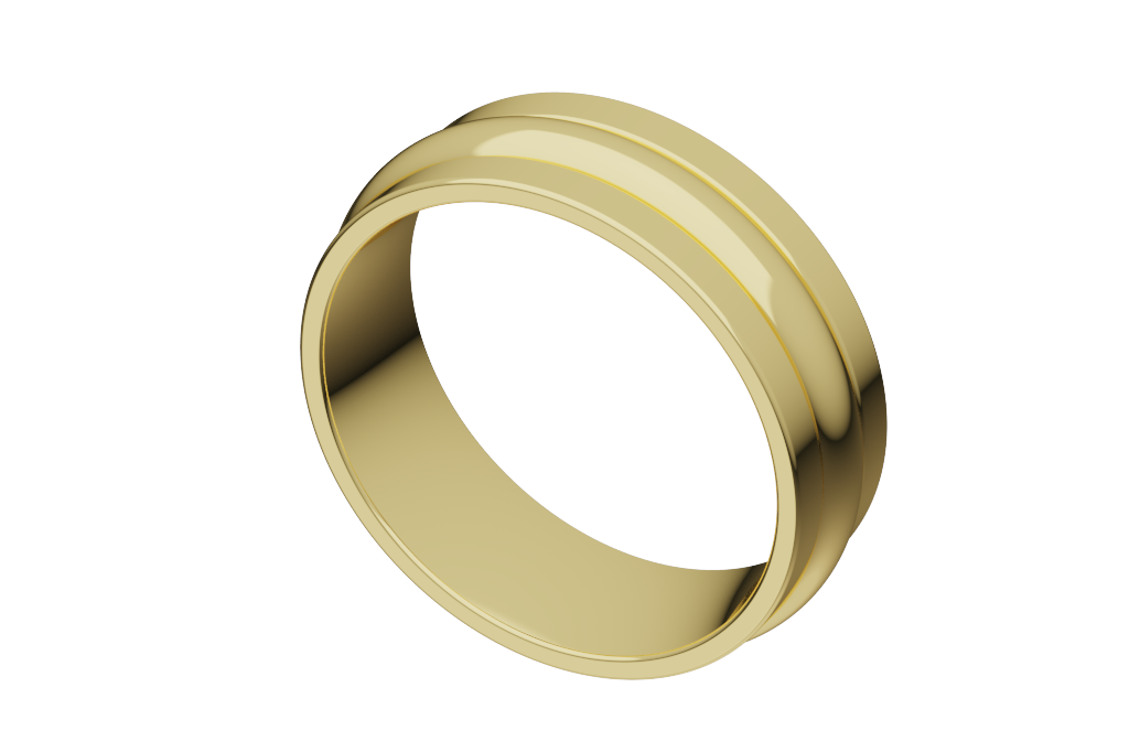 Round Centel Line Band