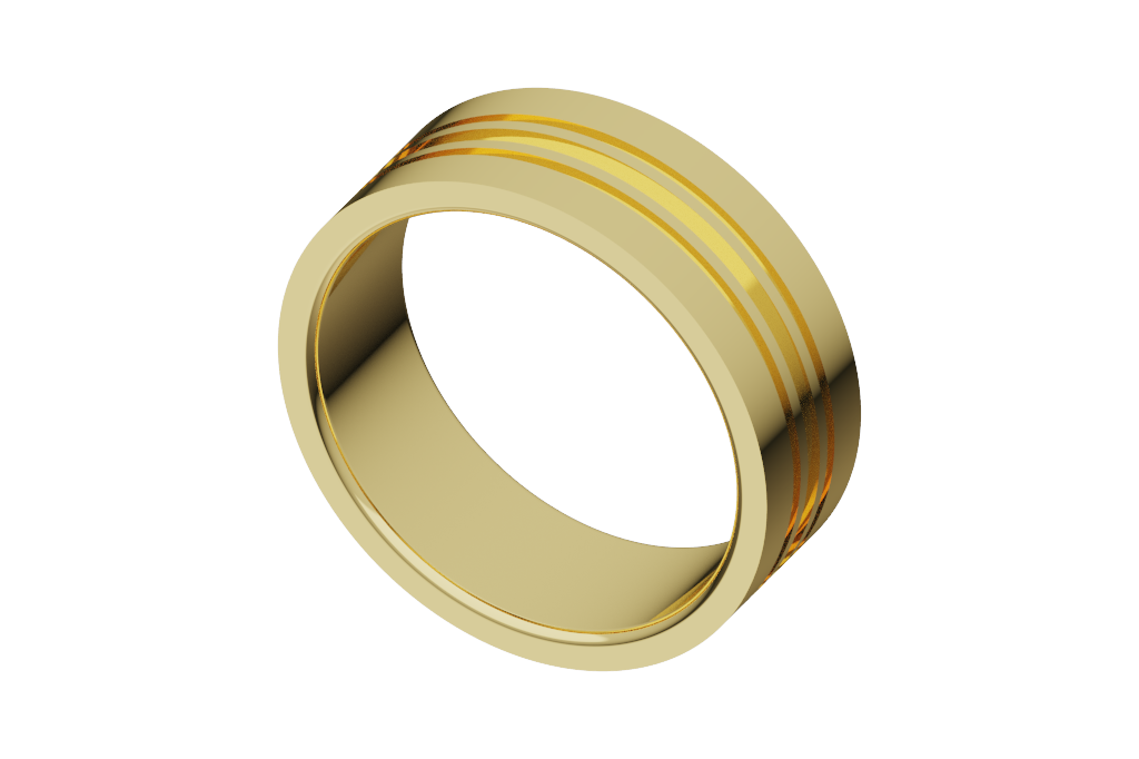 Triplet Grooved Round Edge