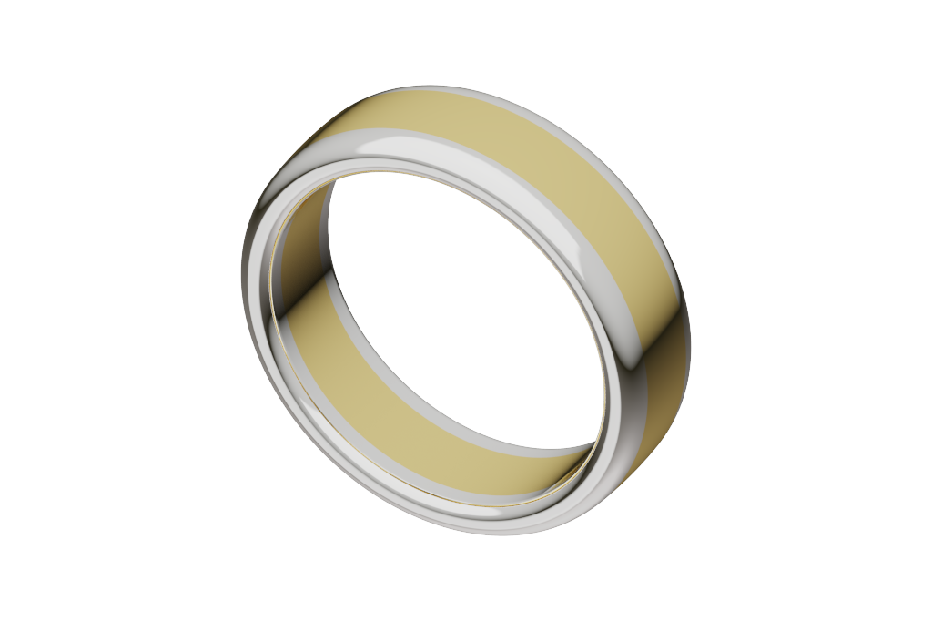 Half Round Two-tone Band