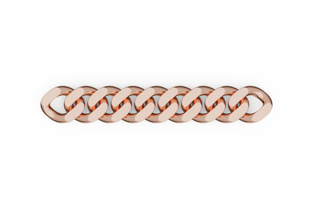 Curb Link Segment Elongated profile