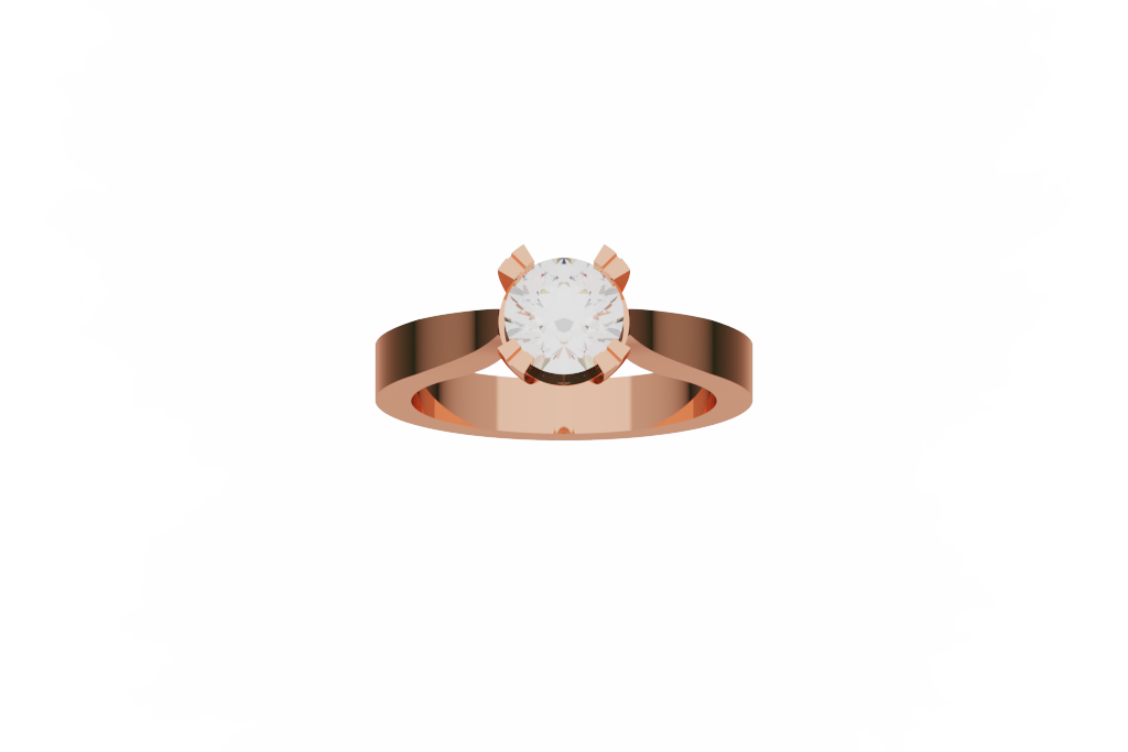 Classic Round Solitaire Engagement Ring