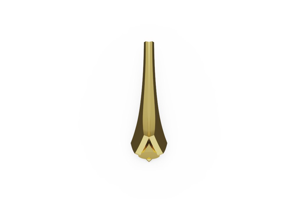 Plain Tapered Bar Drop Earrings