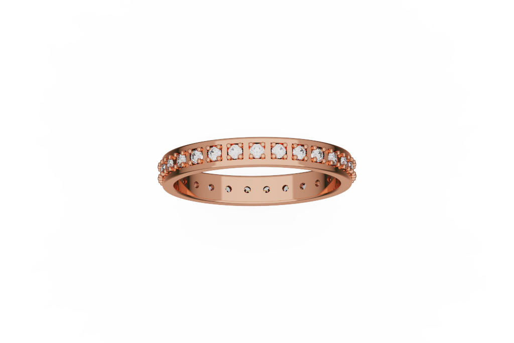  Round Cut Diamond Anniversary Band
