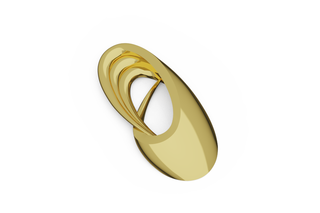 Open Oval Swirl Earrings