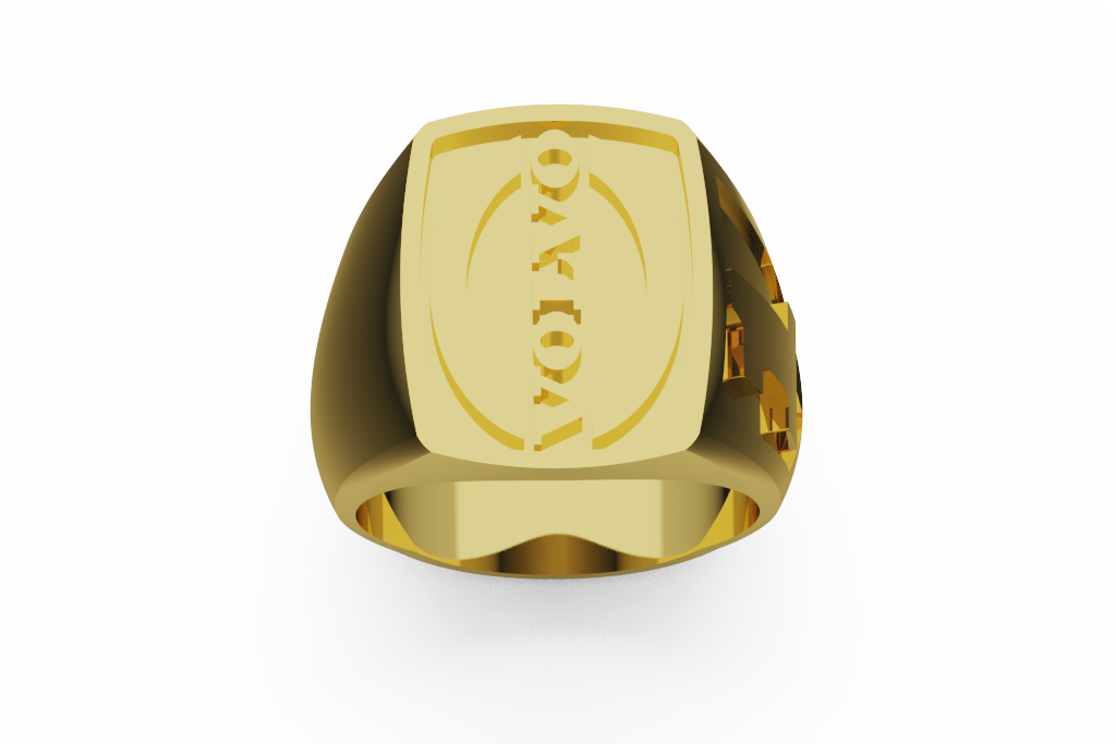 Engraved Year Signet Class Ring