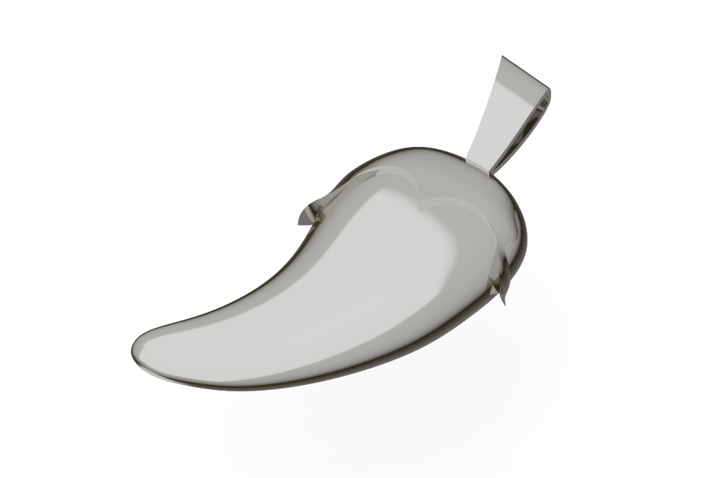 Polished Chili Pendant 