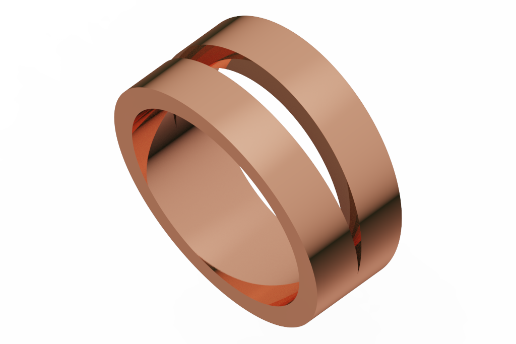 Wide Open Slot Cuff Band