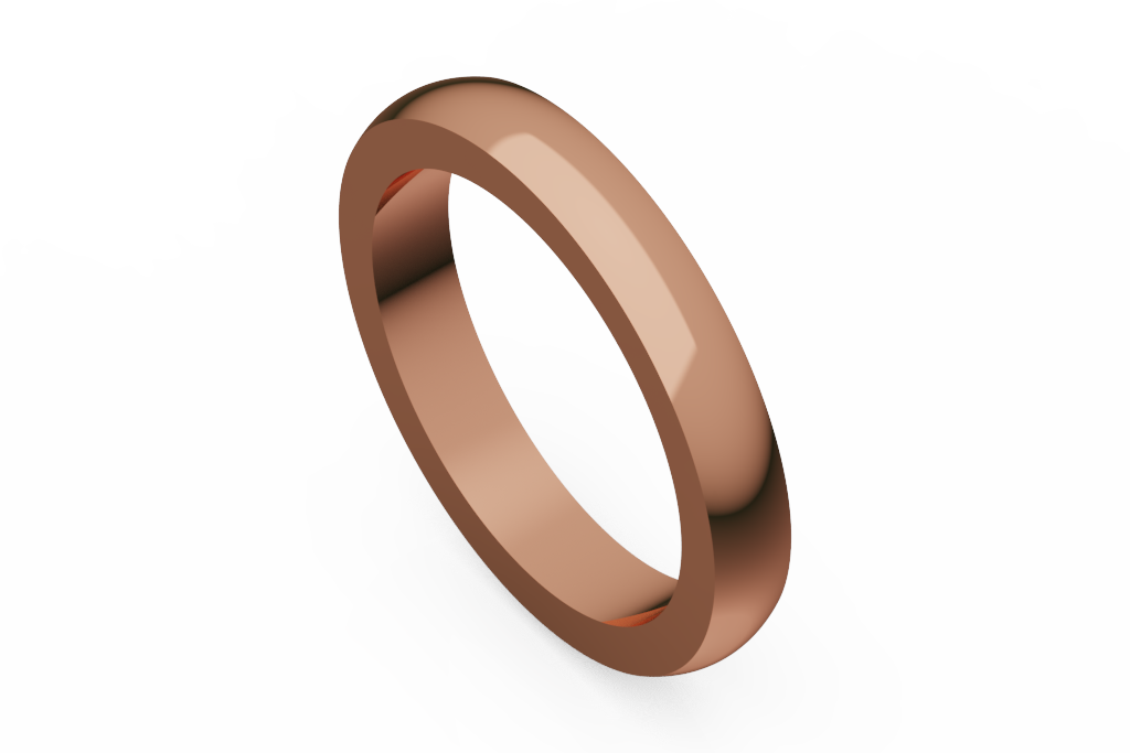 Plain Domed Wedding Band
