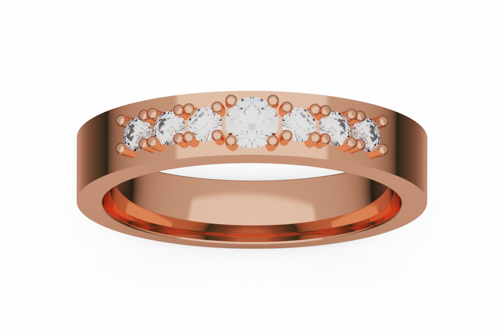 Diamond Cluster Fashion Band