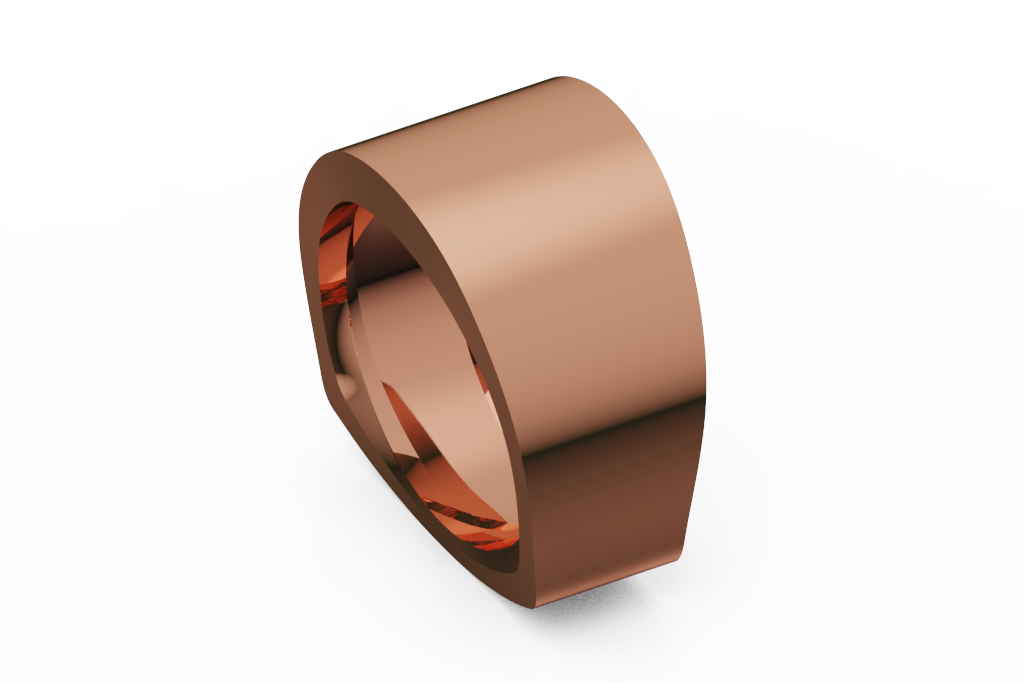 Heavy Plain Wide Wedding Band