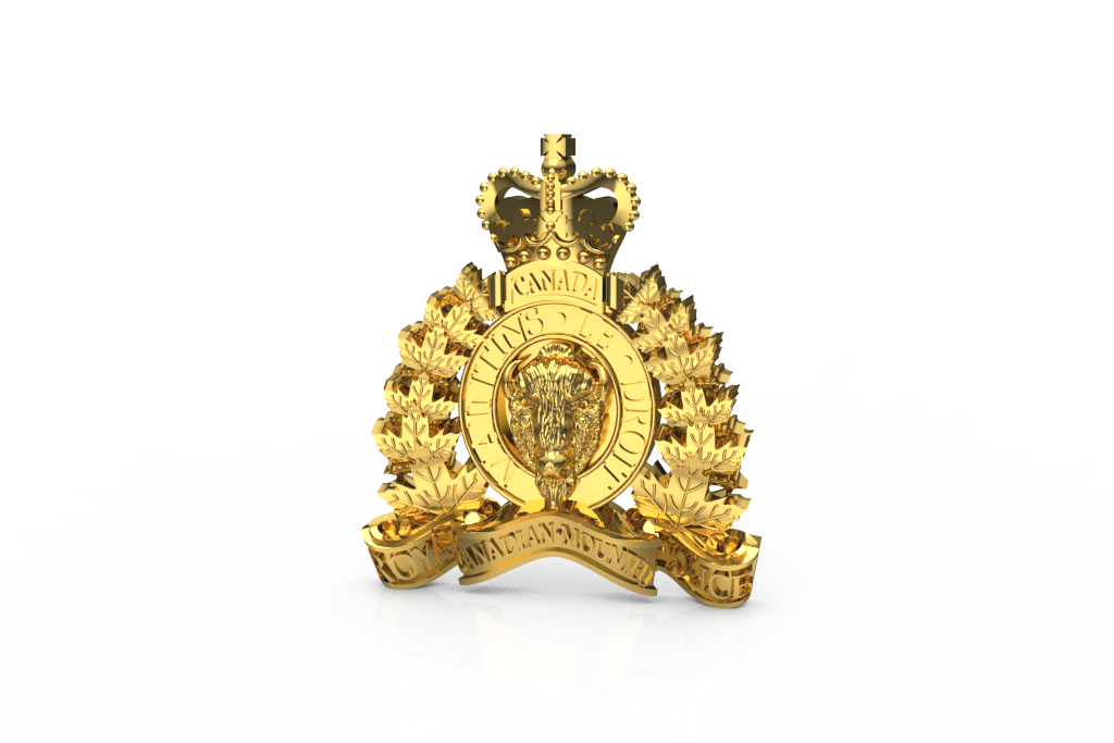 Police Ornate Heraldic Crest Pendant