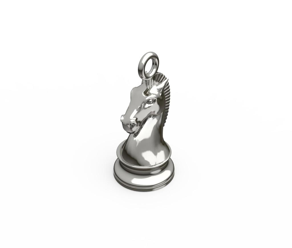 Chess Knight Horse Head Pendant