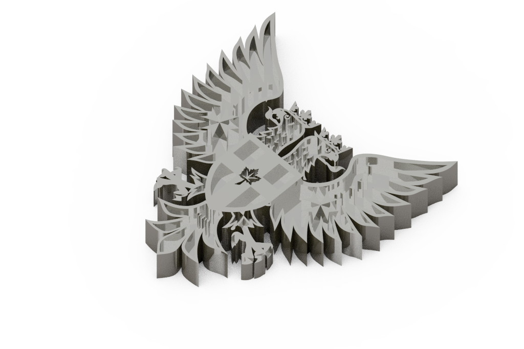 Large Winged Crest Pendant