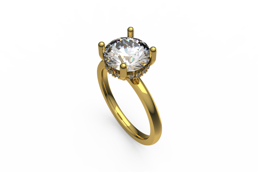 Large Round Solitaire Ring