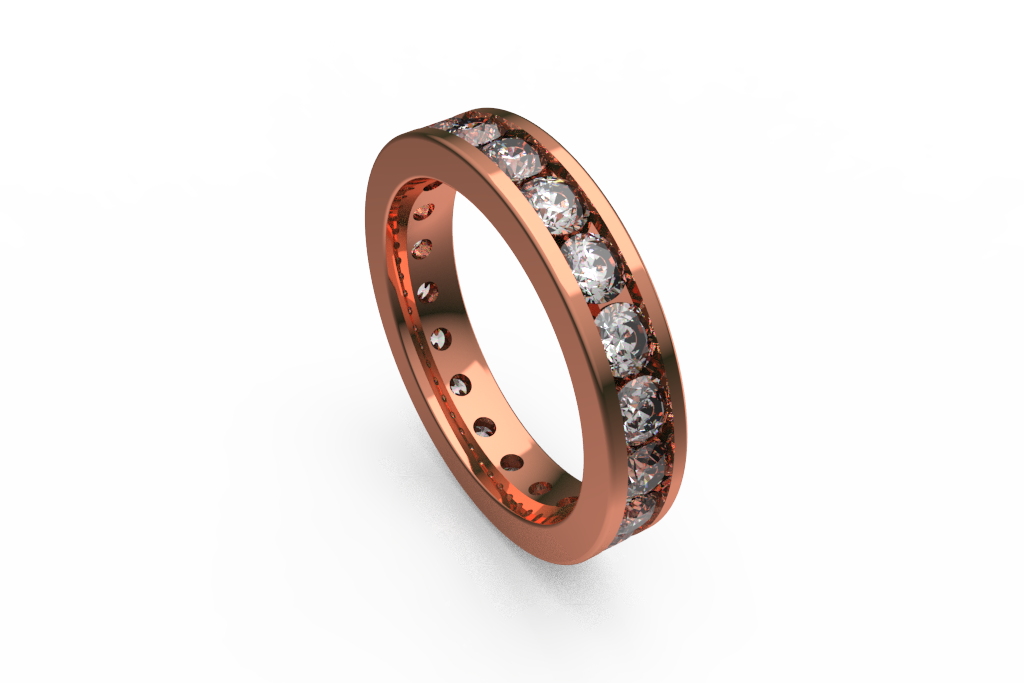 Channel Set Diamond Eternity Band