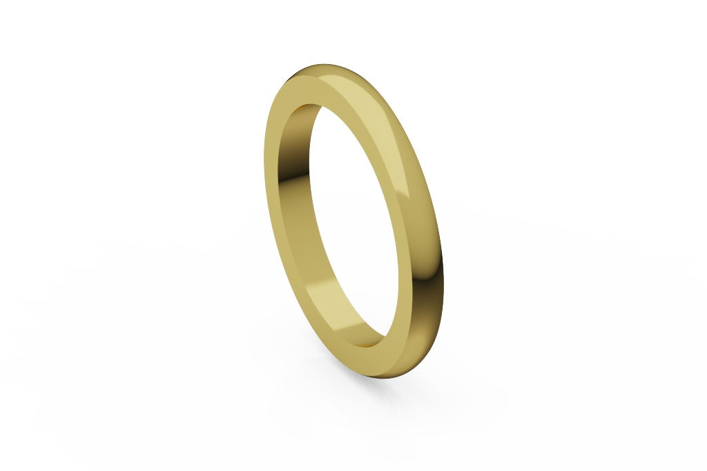 Classic Half Round Plain Wedding Band