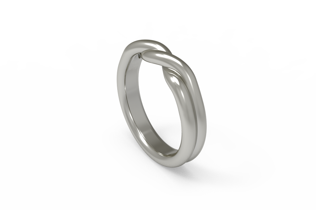 Plain Two Strand Infinity Twist Band