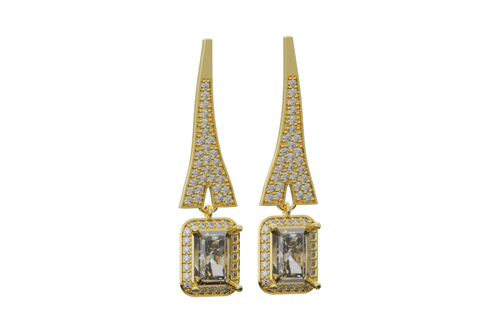 Linear Drop Earrings