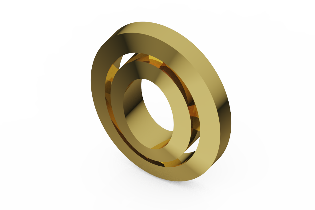 Polished Concentric Circle Open Stud Earrings