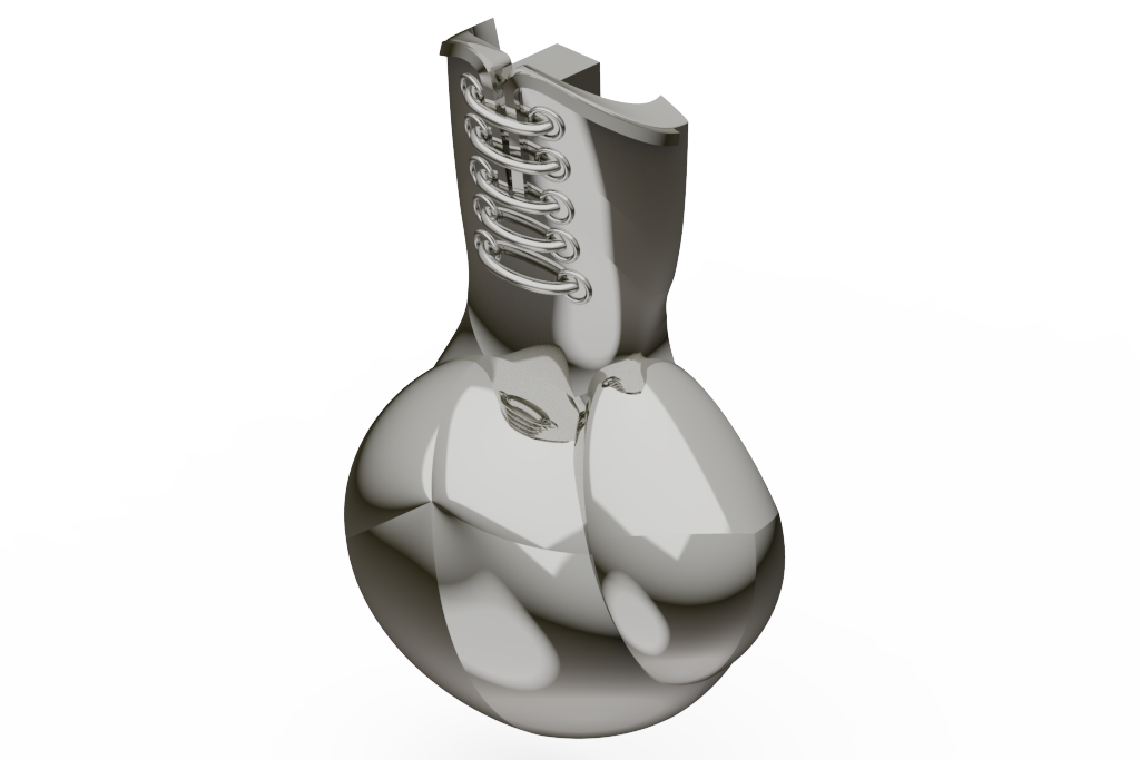 Polished Boxing Gloves Pendant Charm