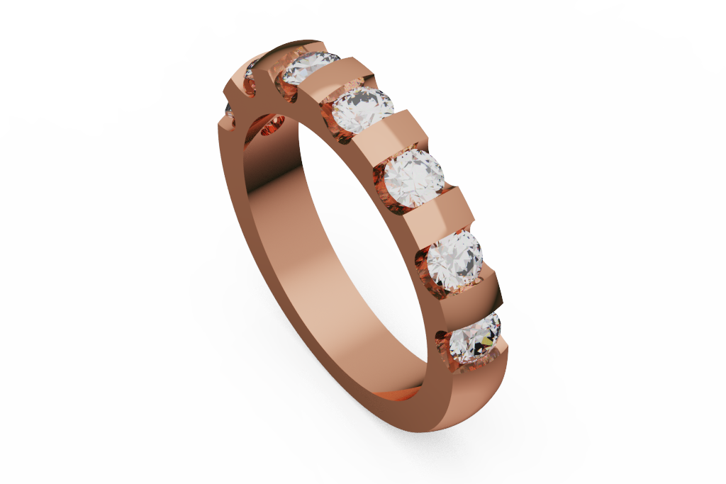 Round Stone Bar Set Fashion Band