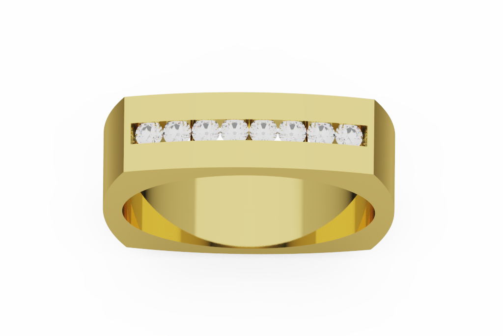 Men’s Channel Set Diamond Wedding Band