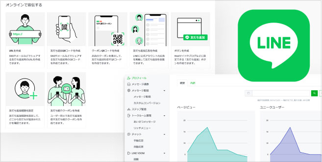 LINE連携・マーケティングイメージ