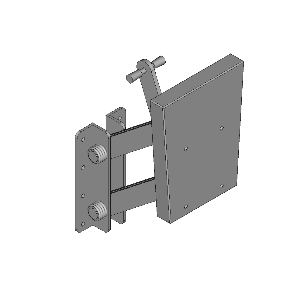 Klappbare Motorhalterung aus Aluminium