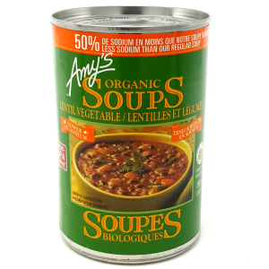 Soupe Lentilles Réduite en Sodium SANS GLUTEN bio