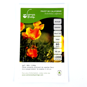 California Poppy Seeds - org.