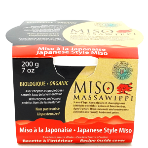 Miso à la Japonaise Non-Pasteur. bio